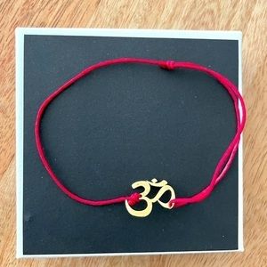 Yoga OM meditation string bracelet